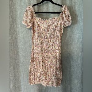 Floral mini length maternity dress